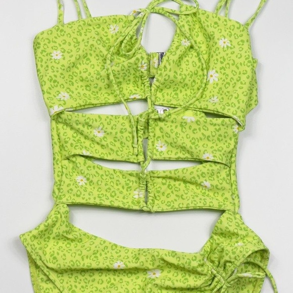 For Love and Lemons Leopard Daisy CutOut One Piece - Picture 3 of 5